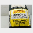 PIRELLI DIABLO ROSSO SCOOTER (FRONT/REAR) 100/90-10 56J (DOT: 1422) A ESTRENAR** 2